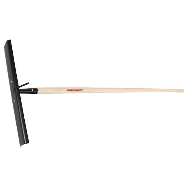 Razor-Back Concrete Rake with Rebar Hook, 6012 in OAL, Hardwood Handle, Straight Handle, 60 in L Handle - 83154