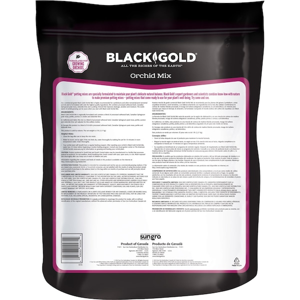 Black Gold Black Gold Organic Orchid Potting Mix 8 qt - 1411402 8QT P