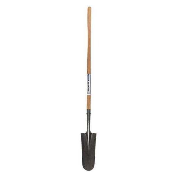 Seymour Midwest Drain Spade Shovel, 14 ga Steel Blade, Forward Turn Step, 48 in L Natural Hardwood Handle - 49156