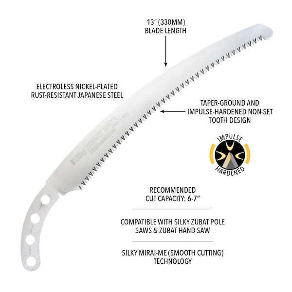 Silky Saws Silky Blade ZUBAT 330mm Large Teeth - 271-33