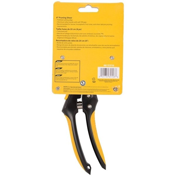 Landscapers Select Pruning Shear, Steel Blade, Aluminum Handle, Cushion-Grip Handle, 8-1/4 in OAL - GP1313/8