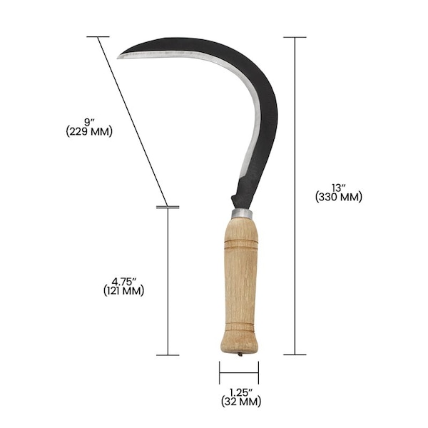 Zenport Weeding Harvest Scythe, 13-Inch, 3PK - K209F