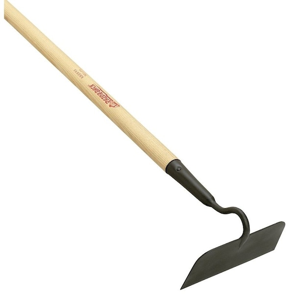 Razor-Back Meadow and Blackland Hoe with Wood Handle, 7 in W Blade, 312 in L Blade, Steel Blade - 70110