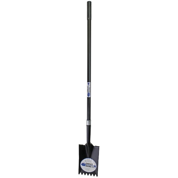 The Brush Man Tear-Off Spade W/ Fulcrum and Serrated Edge, Long Steel Handle, 3PK - SPADE-3-LST-S-I