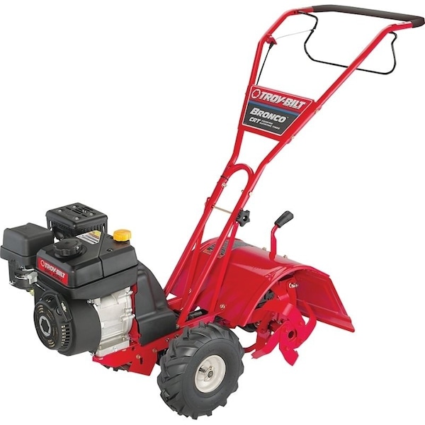 Troy-Bilt Bronco Tiller, 208 cc Engine Displacement, Powermore OHV Engine, 14 in Max Tilling W - 21D-64M8766