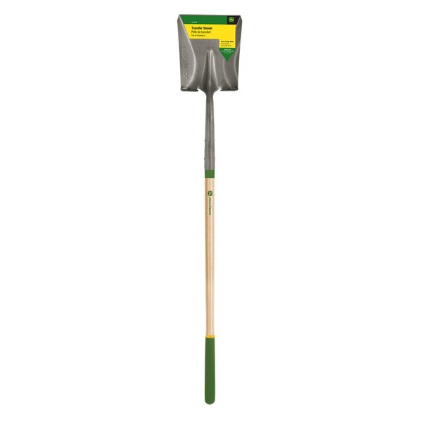 John Deere 60 in. Steel Square Transfer Shovel Wood Handle - PCL-RBA-SP-JD
