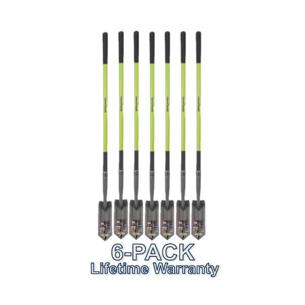 Green Thumb Heavy Duty Trench Spade with Fiberglass Handle, 6PK - GT-ST001-6