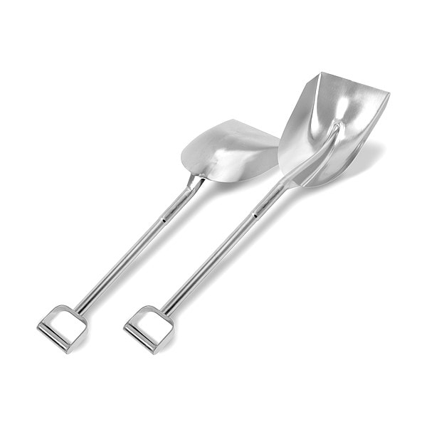 Sani-Lav Scoop Shovel, 304 Stainless Steel Blade, 25 in L Silver 304 Stainless Steel Handle - 207