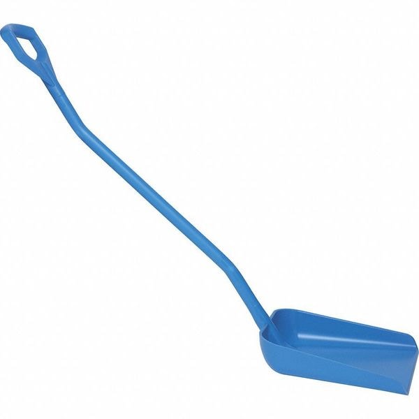 Remco Ergonomic Square Point Shovel, Polypropylene Blade, 51.2 in L, Blue - 56013