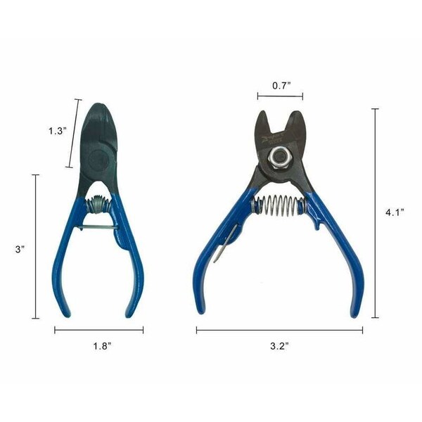Zenport Forged Steel Bypass Fruit Clippers, 4.5-Inch, 6PK - H324