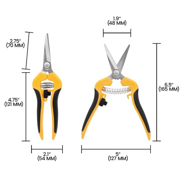 Zenport Comfi-Grip Harvest Shear, Curved Blade, 12PK - H357