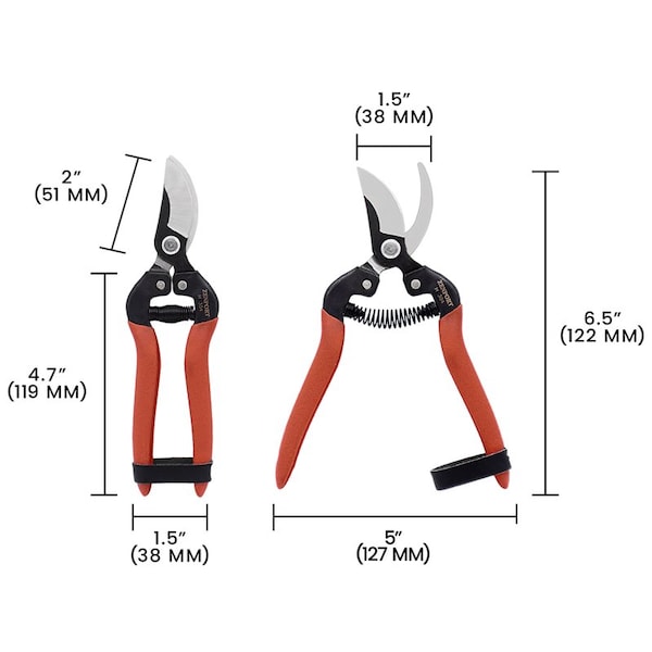 Zenport Carbon Steel Bypass Harvest and Utility Shear, 12PK - H304