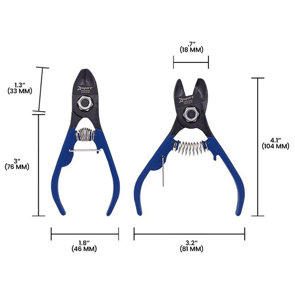 Zenport Forged Steel Bypass Fruit Clippers, 4.5-Inch, 3PK - H324
