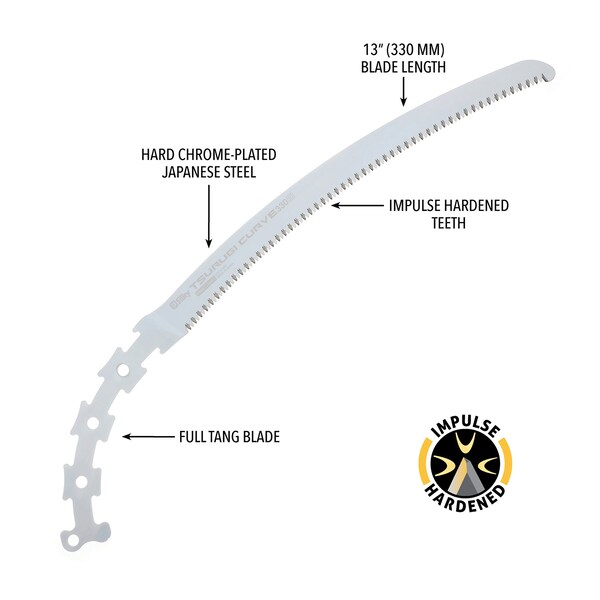 Silky Saws Silky Blade TSURUGI Curve 330mm by medium teeth - 457-33