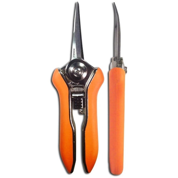 Zenport Micro-Trimmer Shear with Long Curved Twin Blade, 10PK - H350LC