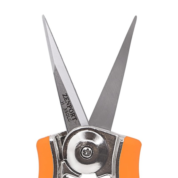 Zenport Micro-Trimmer Shear with Long Curved Twin Blade, 10PK - H350LC