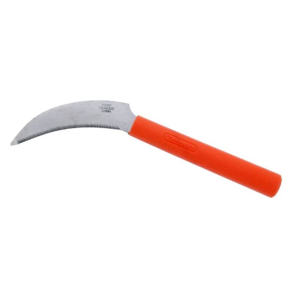 Zenport Harvest Sickle, 4.3-Inch Stainless Steel Serrated Blade, 12PK - K206C