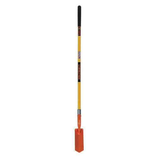 Structron Trenching Shovel, 14 ga Steel Blade, 53 in L Yellow Premium Fiberglass Handle - 89274