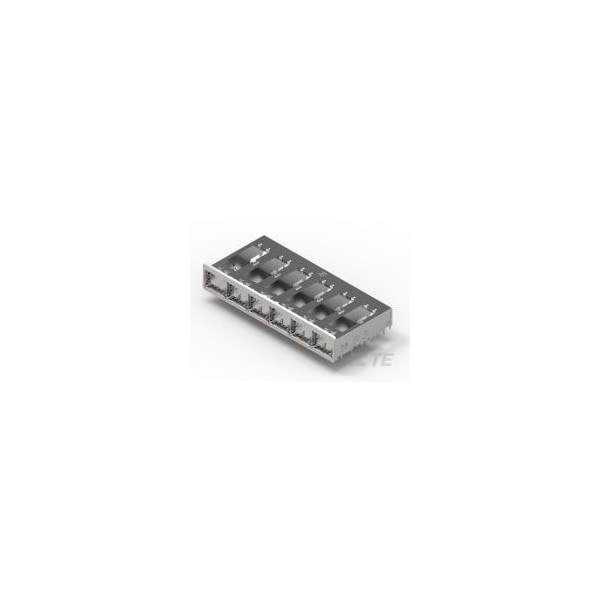 Ensamble de jaula QSFP 1x6 de Te Connectivity detrás de la bisel - 2143329-1