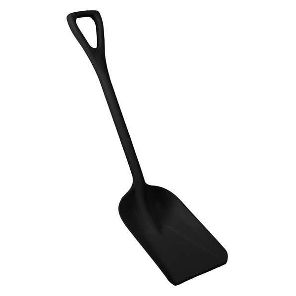 Remco Hygienic Square Point Shovel, Polypropylene Blade, 23 1/2 in L, Black - 69819