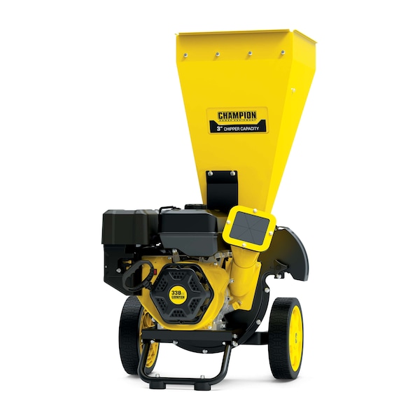 Champion Power Equipment 3-Inch Portable Chipper-Shredder with Collection Bag, 338cc Engine - 201353