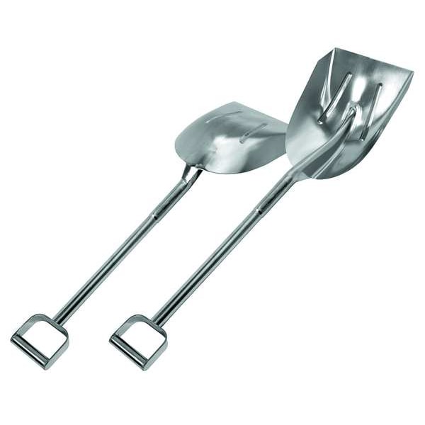 Sani-Lav Scoop Shovel, 304 Stainless Steel Blade, 25 in L Silver 304 Stainless Steel Handle - 207R