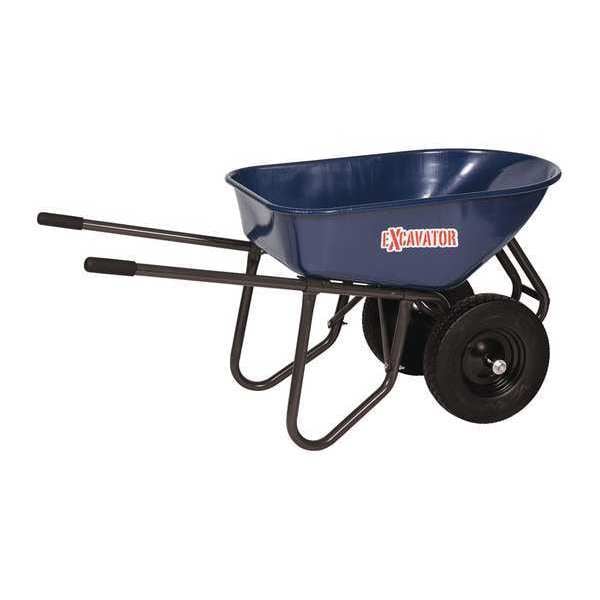 Seymour Midwest Wheelb.arrow, 6CuFt, Steel, 2 FlatFree, Capacity: 6 cu. ft. - 85733