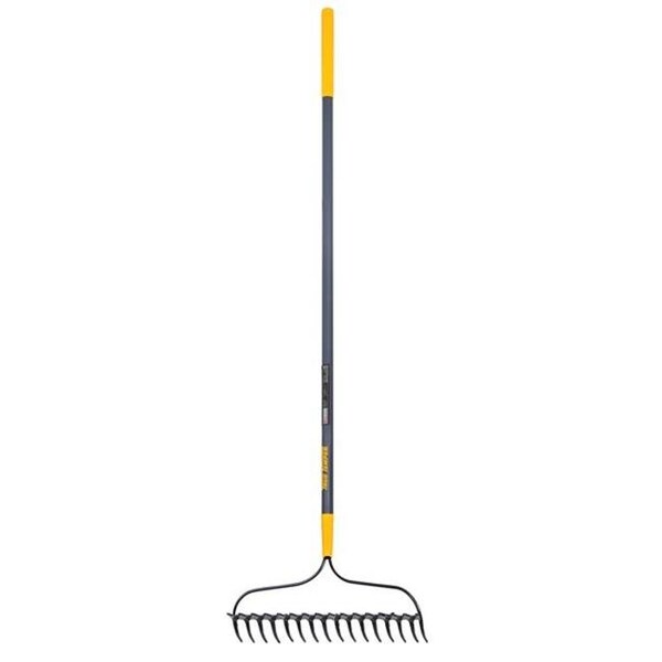True Temper AMES-True Temper 34981969 28253100 16T Double Bow Rake with 57 in. Fiberglass Handle - 34981969