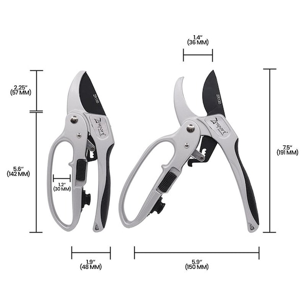 Zenport Deluxe Ratchet Shear, 8.5-Inch, 3PK - ZR130