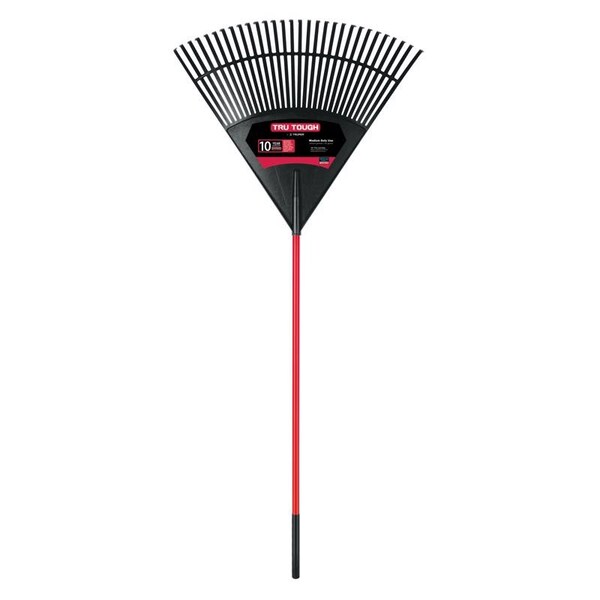 Truper Tru-Tough 71.5 in. 30 Tine Poly Leaf Rake Fiberglass Handle - EP-30F
