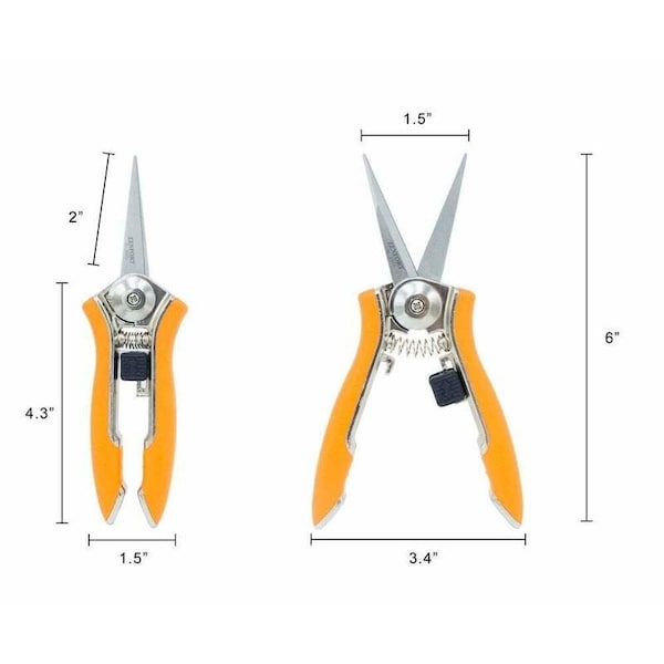 Zenport Micro-Trimmer Shear with Long Twin Blades, 3PK - H350L