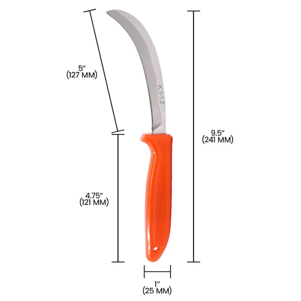 Zenport Banana Knife, 5-Inch Curved Blade, 3PK - K112