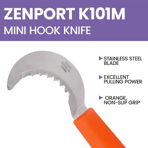 Zenport Mini Harvest Utility Hook Knife, Grape and Melon, 3PK - K101M