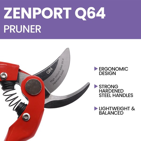 Zenport Heavy Duty Professional Pruner, 7-Inch, 10PK - Q64