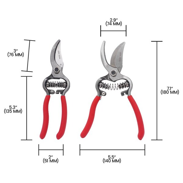 Zenport Forged Bypass Pruner, 8-Inch, 12PK - Z294