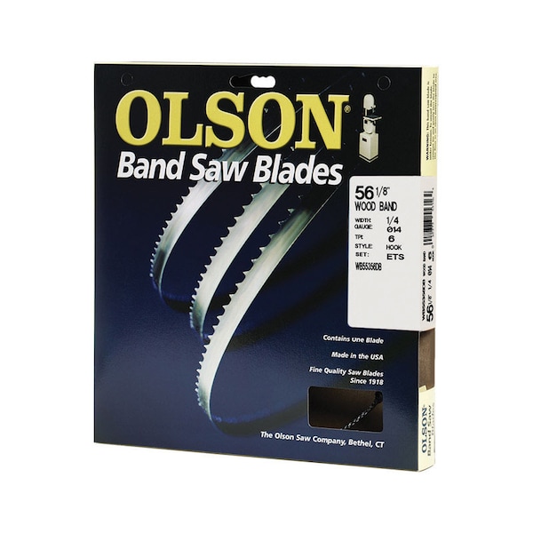 Olson Saw Olson 56.1 in. L X 0.3 in. W Carbon Steel Band Saw Blade 6 TPI Hook teeth 1 pk - WB55356