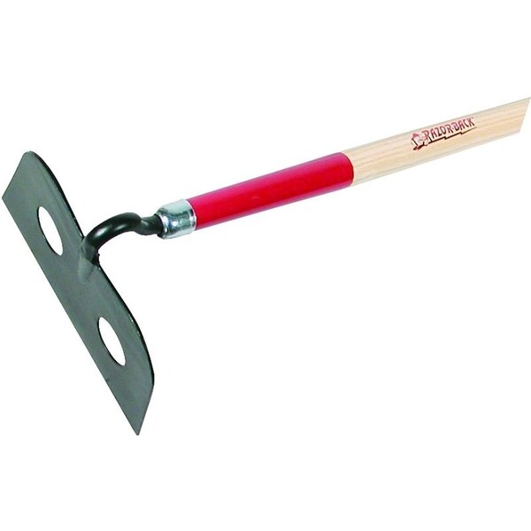 Razor-Back Mason Hoe, 6 in L Blade, 10 in W Blade, Steel Blade, 66 in L Handle, Hardwood Handle - 66158