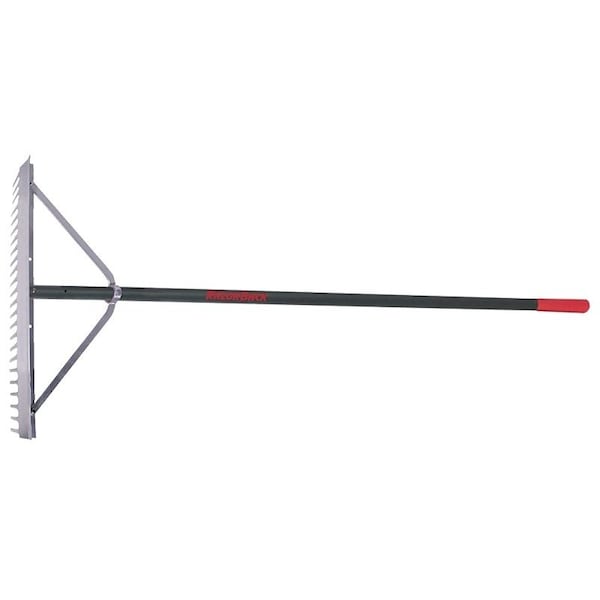 Razor-Back Landscape Rake, 412 in L Head, 24 in W Head, 24 Tine, Aluminum Head - 63136