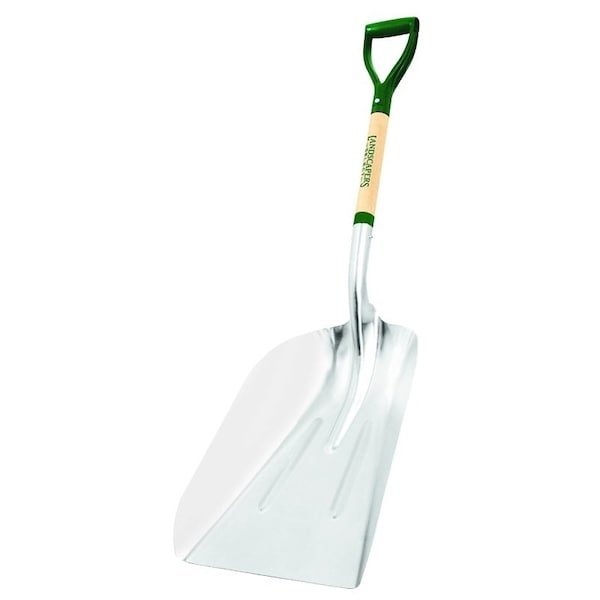Landscapers Select Scoop, 27 in L  Aluminum Blade, Wood Handle W/ D-Grip - PALY-14-OR