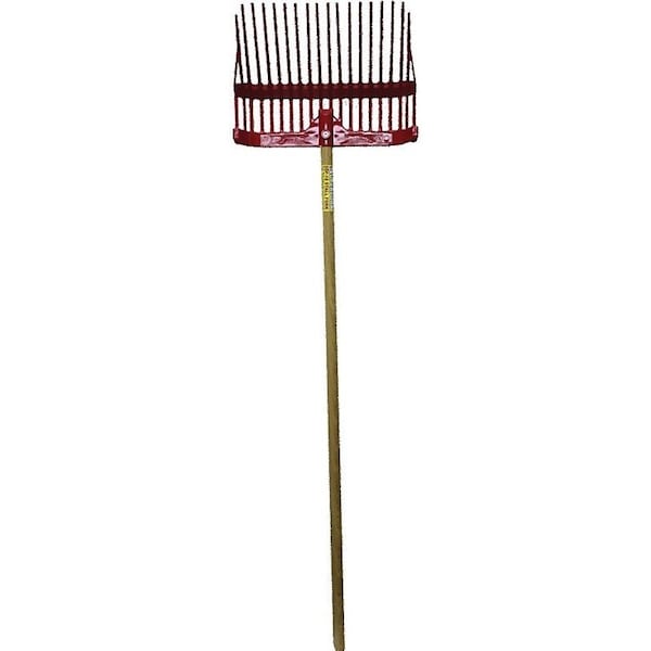 Fortex Fortiflex 1308102 Stall Fork, Plastic Tine, Polycarbonate Handle, Red - SDF-18 RED