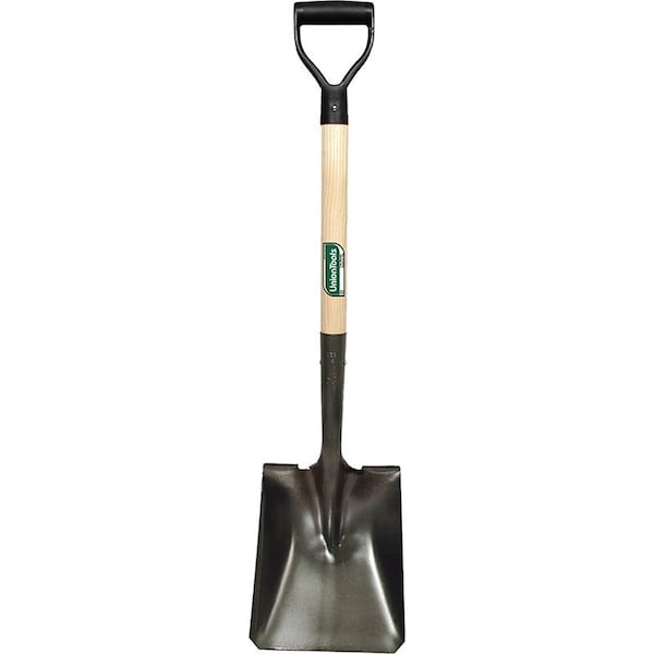 Union Tools Transfer Shovel, 858 in W Blade, Carbon Steel Blade, Hardwood Handle, DShaped Handle - 42106