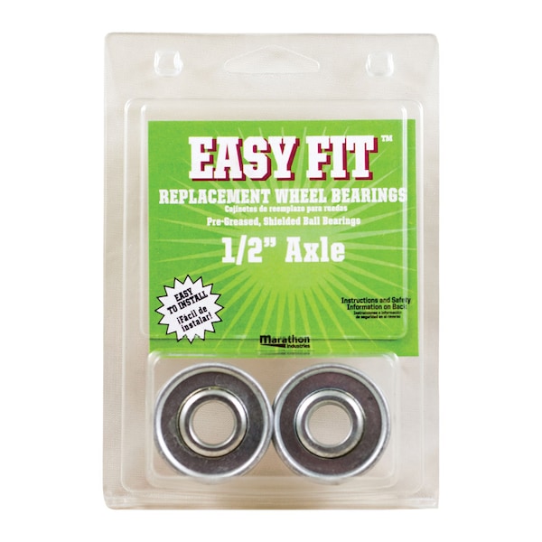 Marathon Industries Marathon Easy Fit 500 lb. cap. Wheel Bearings Steel 2 pk - 60020