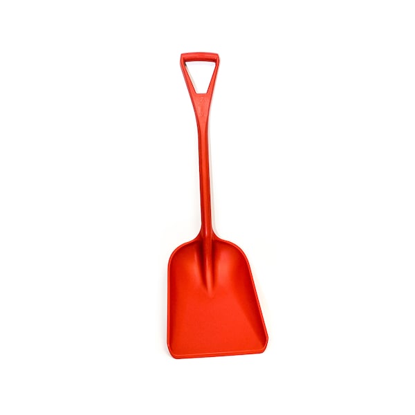 Malish Sanitary Shovel, Polypropylene Blade, 42 in L Red Polypropylene Handle - 62242