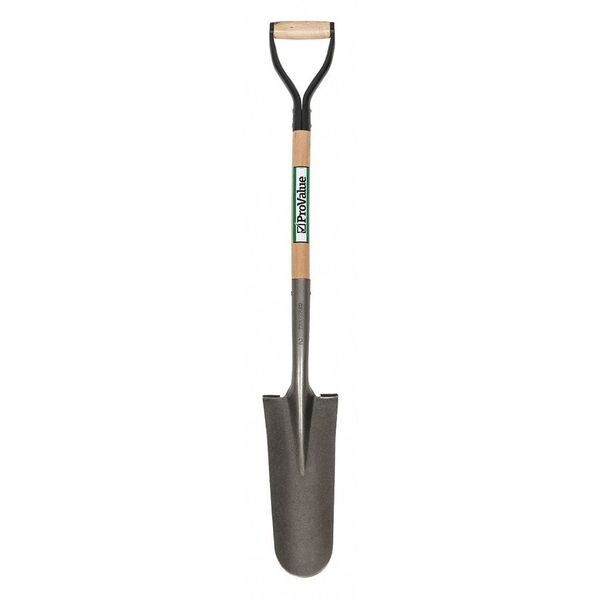 Seymour Midwest Drain Spade Shovel, 16 ga Steel Blade, Forward Turn Step, 26 in L Natural Hardwood Handle - 49137