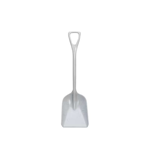 Remco Hygienic Square Point Shovel, Polypropylene Blade, 23-1/2 in L, Red - 6981MD4