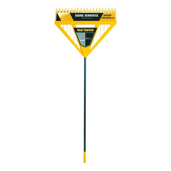 True Temper 71 in. 39 Tine Poly Leaf Rake Steel Handle - 2704000