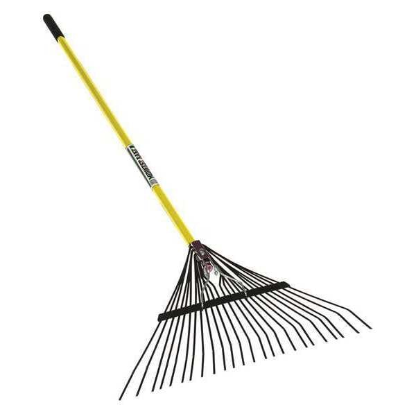 Seymour Midwest 24-tine Leaf Rake with 54"L Fiberglass Handle - 40948