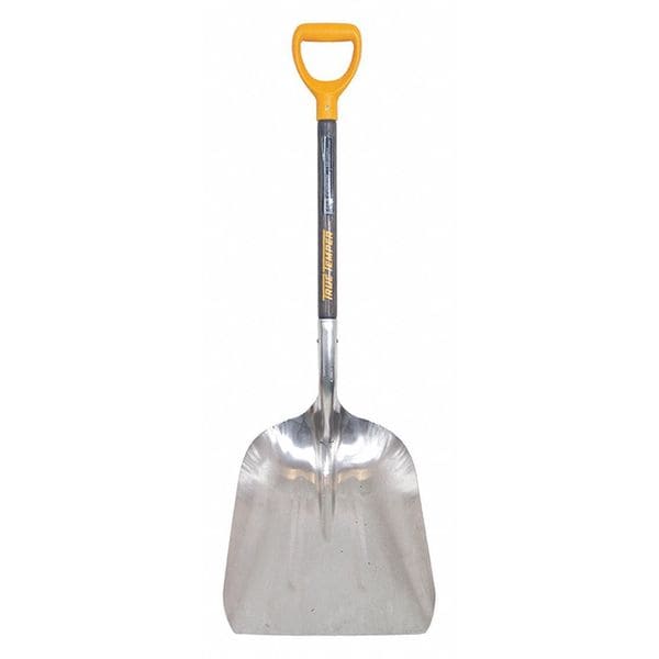True Temper Scoop Shovel, Aluminum Blade, 26 in L Hard Wood Handle - 2681200