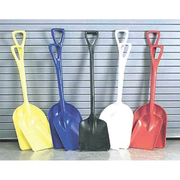Remco No. 3 Safety Square Point Shovel, Plastic Blade, 30 in L, Black Polypropylene Handle - 6896BKSS