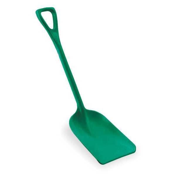 Remco Hygienic Square Point Shovel, Polypropylene Blade, 23 1/2 in L, Green - 69812